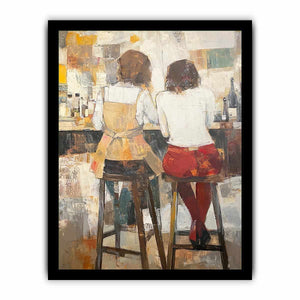 Barstool Canvas Painting
