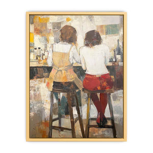 Barstool Canvas Painting