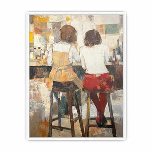 Barstool Canvas Painting