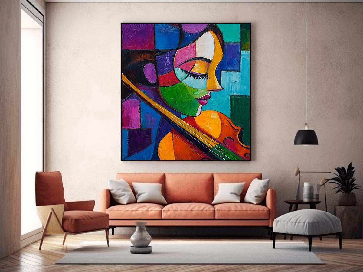 Violinist Painting