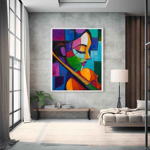 Violinist Canvas Painting