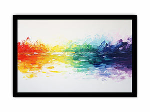 Rainbow Abstract Canvas Painting
