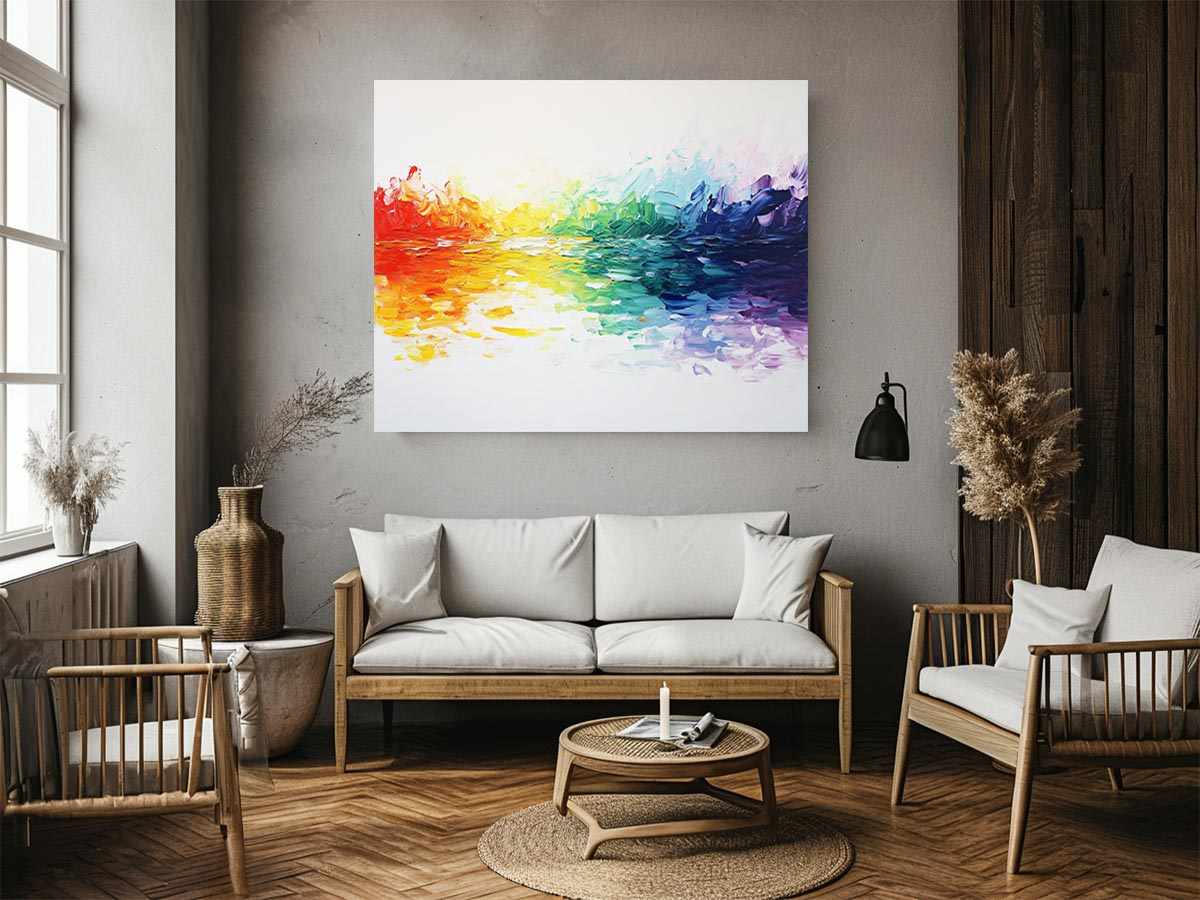 Rainbow Abstract Painting