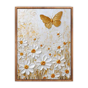 White Dsises Canvas Painting
