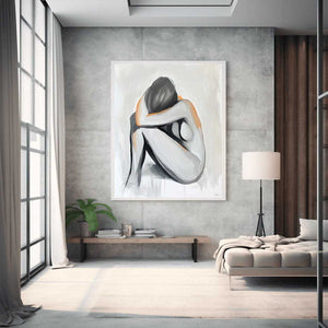 Shades Of Grey Canvas Painting
