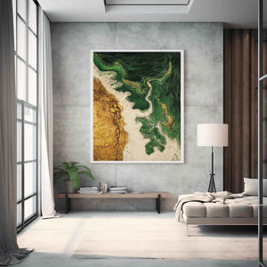 Turquoise Waters Canvas Painting
