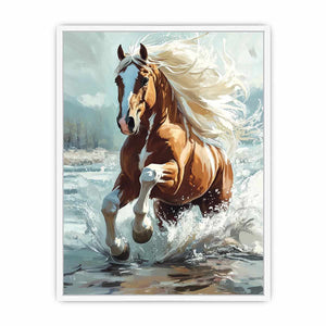 Galloping Horse Canvas Painting