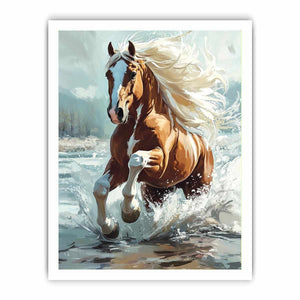 Galloping Horse Canvas Painting