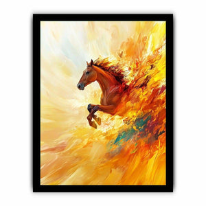 Emerging Horse Canvas Painting