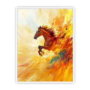 Emerging Horse Canvas Painting