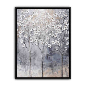 Silver Trees II Canvas Painting