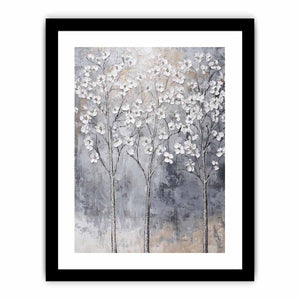 Silver Trees II Canvas Painting