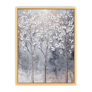 Silver Trees II Canvas Painting