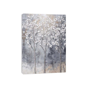 Silver Trees II Canvas Painting