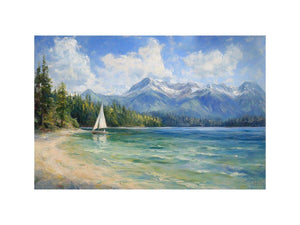 Lakeshore Oil Painting