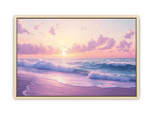 Pink Shore Canvas Painting