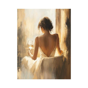 Glass of Wine Oil Painting