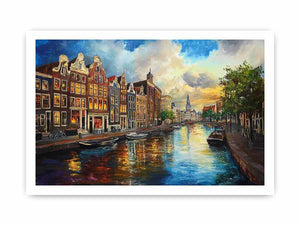 Amsterdam I Canvas Painting