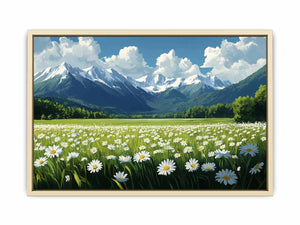 Alpine Mountain Canvas Painting