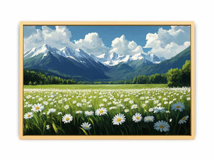 Alpine Mountain Canvas Painting