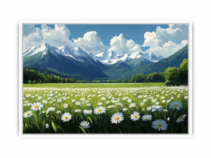 Alpine Mountain Canvas Painting