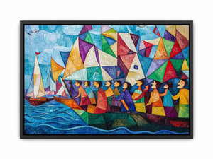 Boat Ride Canvas Painting