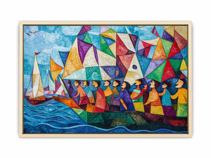 Boat Ride Canvas Painting