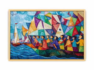 Boat Ride Canvas Painting