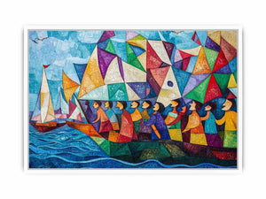 Boat Ride Canvas Painting