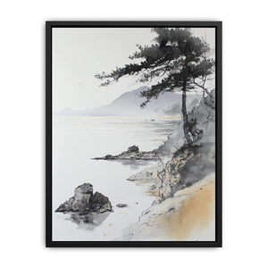 Beach Tree Canvas Painting