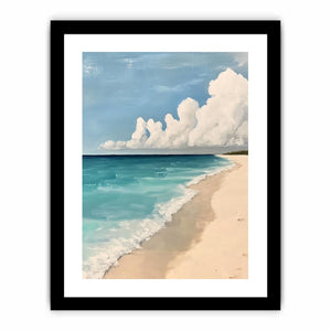 Neutral beach Canvas Painting