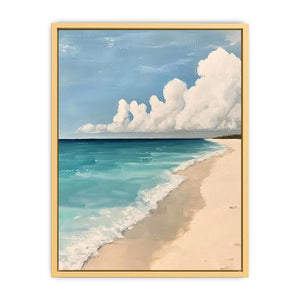 Neutral beach Canvas Painting