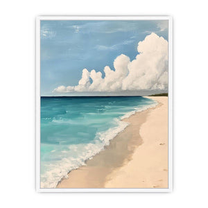 Neutral beach Canvas Painting