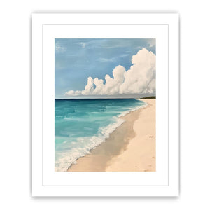 Neutral beach Canvas Painting