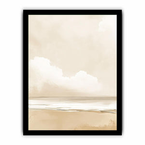 Minimalist Beach Canvas Painting