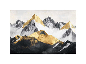 Mountain Range Oil Painting