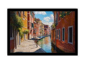 Venice Street Canvas Painting