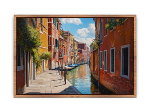 Venice Street Canvas Painting