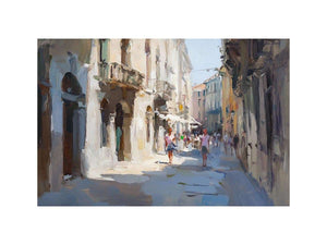Venice Streets Oil Painting