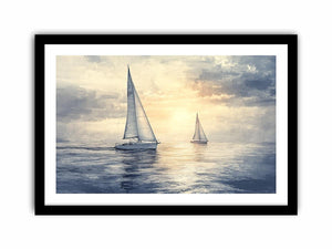 Sailing Yachts III Canvas Painting