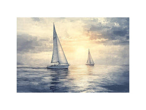 Sailing Yachts III Oil Painting