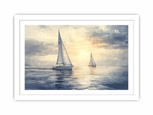 Sailing Yachts III Canvas Painting