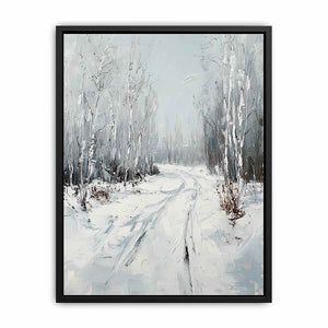 Snow Path Canvas Painting