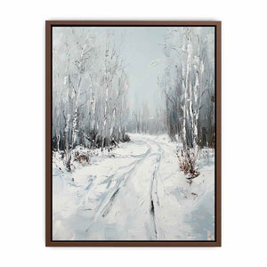 Snow Path Canvas Painting