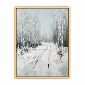 Snow Path Canvas Painting