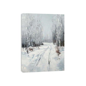 Snow Path Canvas Painting
