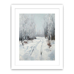 Snow Path Canvas Painting