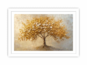 Golden Tree Canvas Painting