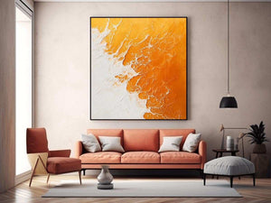 Orange beach Painting