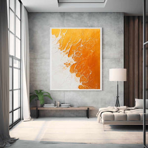 Orange beach Canvas Painting